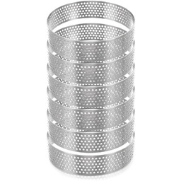 Forma do tartaletek stalowa rant perforowany 8 cm