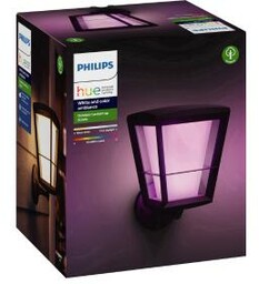 Philips Econic Hue Outdoor Wall Light Black 17439/30/P7