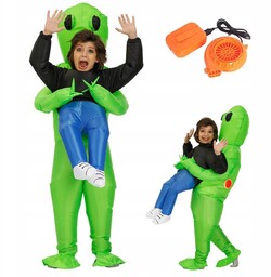 Dmuchany Kostium Alien Ufo Kosmita Przebranie Nadmuchiwany Halloween