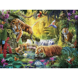 Ravensburger 12000696 - Spokojne Tygrysy - puzzle 1500