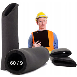 Otulina Izolacja Kauczukowa do Rur Czarna 2m 160/9