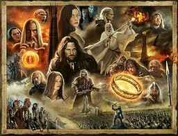 Ravensburger- Puzzle 2000 elementów Wieża Władcy Pierścieni Dorosły,