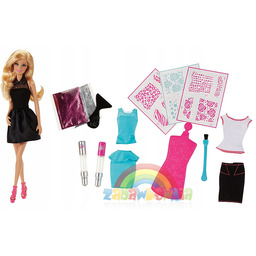 Barbie Studio Brokatowe twórz własne kreacje