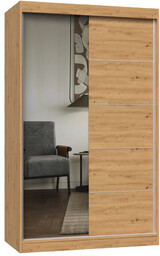 Elior Szafa dwudrzwiowa przesuwna z lustrem 120 cm