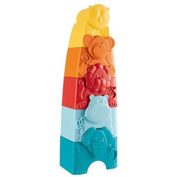 Chicco Zabawki 164905 WIEŻA UKŁADANKA ZWIERZĄTKA 2W1