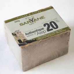 Tradycyjne mydło Aleppo 200g 20% oleju laurowego 80%