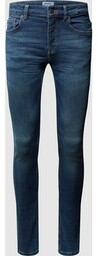 Jeansy w dekatyzowanym stylu o kroju slim fit