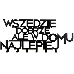 Do przedpokoju wieszak ścienny Wszędzie Dobrze Ale