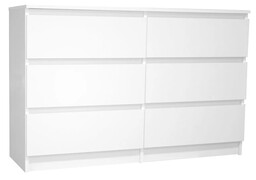 Elior Biała komoda na bieliznę 120 cm -