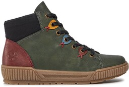 Botki Rieker N0711-54 Zielony
