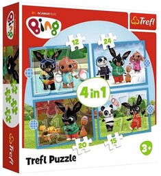 Trefl PUZZLE 4W1 WESOłY BING TREFL