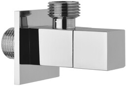 Sapho Zawór kątowy z rozetą 1/2"x3/8" chrom SL111