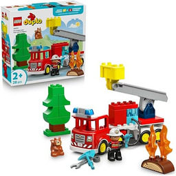 LEGO DUPLO Wóz strażacki z wężem i strażakiem,