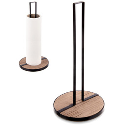 Stojak na ręcznik papierowy metalowy czarny LINE 32,5