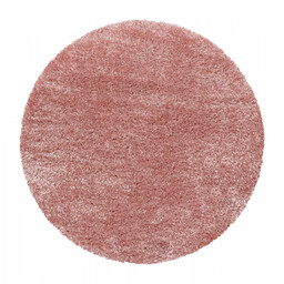 Dywan shaggy poliestrowy Brilliant różowy koło 80 cm