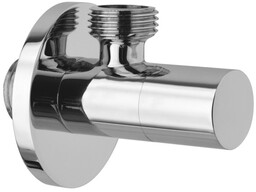 Sapho Zawór kątowy z rozetą 3/8" x 1/2"