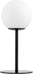 LAMPA STOŁOWA BIURKOWA NOWOCZESNA CZARNA BIAŁA KULA FREDICA