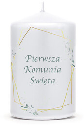 Świeca na Komunię Świętą - 9 cm -