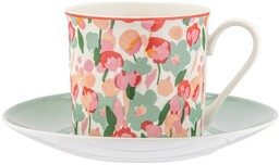 Altom Porcelanowa filiżanka ze spodkiem Grace 260ml