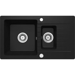 Zlewozmywak ZORBA NERO granit 1,5K Z/O 760 x