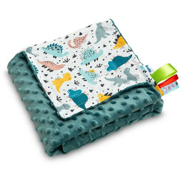 Sensillo KOC MINKY SZMARAGDOWY DINOZAURY 75 X 100