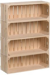 ČistéDřevo Regał ze skrzynkami 88 60 24 cm