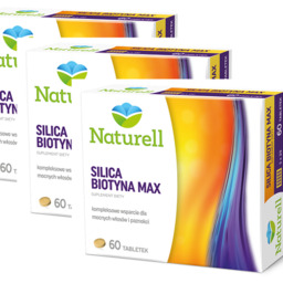 Zestaw NATURELL Silica Biotyna Max - 3 x