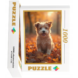 Puzzle Pies Psy Psiaki 1000el Pudełko +dowolny Tekst