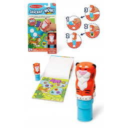 STEMPELEK PISAK Z NAKLEJKAMI ZWIERZĘTA AFRYKI 300 NAKLEJEK