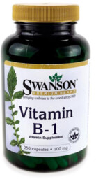 Swanson Witamina B1 (Tiamina), 250 kapsułek