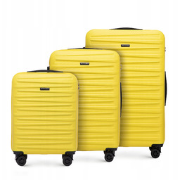 Zestaw walizek Wittchen Abs 56-3A-00S-50 żółty