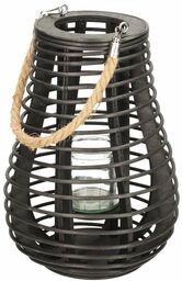 Lampion Vela 33cm black, 23 x 23 x