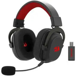 Redragon Zeus Pro RGB H510-PRO Nauszne Czarno-czerwony Słuchawki