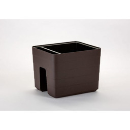 Doniczka na balustradę 5,5l Brązowa, 30x26cm Berberis