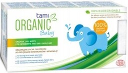 Tami Organic Baby suche chusteczki z bawełny, 30