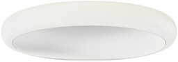 PLAFON Piatto Bianco z akrylowym, białym kloszem, biała