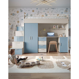 Meblościanka Raj 4 kaszmir - pokój dziecięcy, młodzieżowy