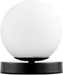 LAMPA STOŁOWA BIURKOWA NOWOCZESNA CZARNA BIAŁA KULA FREDICA