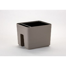 Doniczka na balustradę 5,5l Beżowa, 30x26cm Berberis