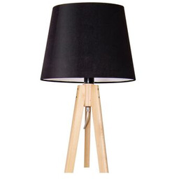 Lampka stołowa B-SOSNA + stożek czarny