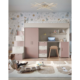 Meblościanka Raj 4 kaszmir - pokój dziecięcy, młodzieżowy