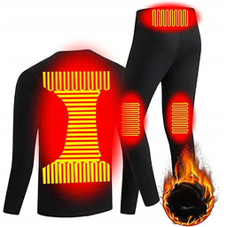 Bielizna Termoaktywna Podgrzewana Usb Elektryczna Ogrzewana Komplet XL