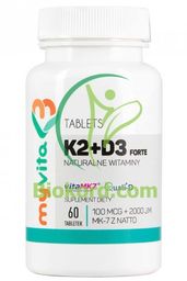 Witamina K2 MK7 100mcg + D3 2000IU, MyVita