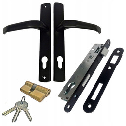 Zamek do furtki bramy zestaw klamka zamek wkładka