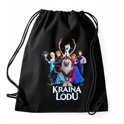 PLECAK WOREK BAWENIANY CZARNY KRAINA LODU WZORY