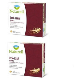 Zestaw 2 x NATURELL Żeń-szeń Forte, 60 tabletek