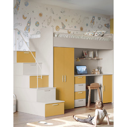 Meblościanka Raj 4 kaszmir - pokój dziecięcy, młodzieżowy