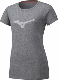 Mizuno damska koszulka Heritage Rb Szary Melanż XL
