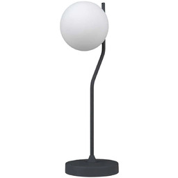 Lampa stołowa metalowa antracytowa z kulistym kloszem TB-3300-1-BK