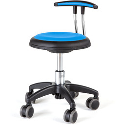 Mobilny stołek STAR, 300-380 mm, niebieski